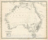 Historic Map : S.D.U.K. Subscriber's Edition Map of Australia, 1840, Vintage Wall Art