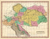 Historic Map : Finley Map of Austria, 1827, Vintage Wall Art