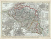 Historic Map : Meyer Map of Belgium and Luxembourg, 1853, Vintage Wall Art