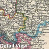 Historic Map : Pharoah Antique Map of The BeeArt Bhir District of Maharashtra, India, 1854, Vintage Wall Art