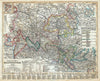 Historic Map : Meyer Map of The Duchy of Brunswick, Germany, 1849, Vintage Wall Art