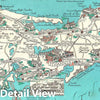 Historic Map : of Cape Cod (with Kennedy Compound) 1960 Ernest Dudley Chase, Map, Vintage Wall Art