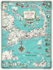 Historic Map : of Cape Cod (with Kennedy Compound) 1960 Ernest Dudley Chase, Map, Vintage Wall Art