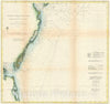 Historic Map : U.S. Coast Survey Antique Map of The Entrance to The Chesapeake Bay and Delaware Bay, 1862, Vintage Wall Art