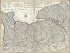 Historic Map : De L'isle Map of Normandy, France, 1716, Vintage Wall Art