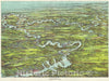 Historic Map : Walker Map and View of Charles River, Massachusetts, 1907, Vintage Wall Art