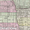 Mitchell Plan or Map: Chicago, Illinois (IL), 1890 - Historic Wall Art