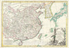 Historic Map : Janvier Map of China, Korea, and Japan, 1783, Vintage Wall Art