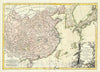 Historic Map : Bonne Map of China, Korea, Japan and Formosa, 1783, Vintage Wall Art