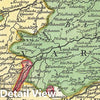 Historic Map : Wilkinson Map of Bavaria, Germany, 1793, Vintage Wall Art