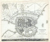 Historic Map : S.D.U.K. Subscriber's Edition Map or City Plan of Copenhagen, Denmark, 1837, Vintage Wall Art