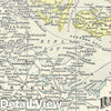 Historic Map : Rand McNally Map of Denmark, 1892, Vintage Wall Art