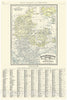 Historic Map : Rand McNally Map of Denmark, 1892, Vintage Wall Art