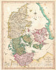 Historic Map : Wilkinson Map of Denmark and Holstein, Version 2, 1794, Vintage Wall Art