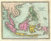 Historic Map : Burr Map of The East Indies, 1835, Vintage Wall Art