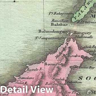 Historic Map : Burr Map of The East Indies, 1835, Vintage Wall Art