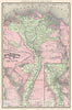 Historic Map : Rand McNally Map of Egypt, 1892, Vintage Wall Art