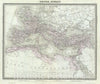 Historic Map : Tardieu Map of The Roman Empire, 1874, Vintage Wall Art