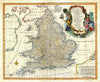 Historic Map : Bowen Map of England and Wales, 1747, Vintage Wall Art