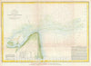 Historic Map : U.S. Coast Survey Chart or Map of The Entrance of Savannah River, Georgia, 1851, Vintage Wall Art