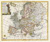 Historic Map : Bowen Map of Europe, 1747, Vintage Wall Art