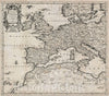 Historic Map : Van der Aa Antique Map of Europe and North Africa, 1710, Vintage Wall Art
