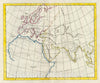 Historic Map : Manuscript Map of The Ancient World: Europe, Asia and Africa, 1823, Vintage Wall Art