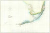 Historic Map : U.S. Coast Survey Antique Map of The Florida Keys, 1861, Vintage Wall Art
