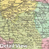 Historic Map : Burr Map of France in Departments, 1832, Vintage Wall Art