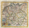 Historic Map : Henerichs Antique Map of Germany, 1742, Vintage Wall Art