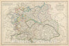 Historic Map : Delamarche Map of Germany, Prussia and The Germanic Confederation, 1850, Vintage Wall Art