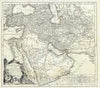 Historic Map : Santini Antique Map of Persia, Arabia and Turkey, 1778, Vintage Wall Art