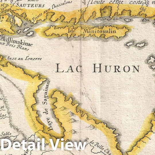 Historic Map : Homann Heirs and Bellin Map of The Great Lakes, 1755, Vintage Wall Art