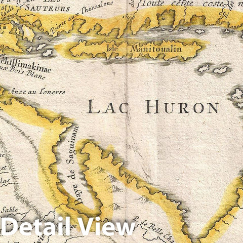 Historic Map : Homann Heirs and Bellin Map of The Great Lakes, 1755, Vintage Wall Art