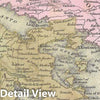 Historic Map : Mitchell Map of Greece, 1849, Vintage Wall Art