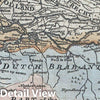 Historic Map : Bowen Map of The Netherlands (Holland) and The North Sea, 1747, Vintage Wall Art