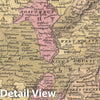 Historic Map : Mitchell Map of Ireland, 1849, Vintage Wall Art
