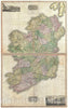 Historic Map : Thomson Antique Map of Ireland Antique Map, 1817, Vintage Wall Art