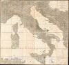 Historic Map : Heymann Dissected Wall Antique Map of Italy, 1815, Vintage Wall Art
