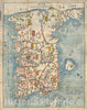 Historic Map : Hayashi Shihei Woodblock Map of Korea, 1785, Vintage Wall Art