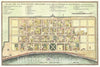 Historic Map : Bellin Map of New Orleans, Louisiana, 1744, Vintage Wall Art