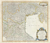 Historic Map : Vaugondy Antique Map of Northeast Italy (Venice, Mantua), 1750, Vintage Wall Art