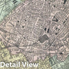 Historic Map : Bacon Map or Plan of Manchester, England, 1890, Vintage Wall Art