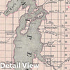 Historic Map : Rand McNally Map of Manitoba, Canada, 1892, Vintage Wall Art