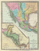 Historic Map : Burr Map of Mexico, 1832, Vintage Wall Art