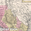 Historic Map : Mitchell Map of Mexico and Guatemala, 1849, Vintage Wall Art