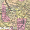 Historic Map : Mitchell New York State, 1849, Vintage Wall Art
