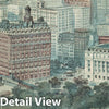 Historic Map : Richard Rummell Bird's Eye View of Lower Manhattan, New York City (Shows Titanic!), 1911, Vintage Wall Art