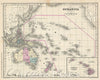 Historic Map : Rand McNally Map of Australia and Polynesia, 1866, Vintage Wall Art