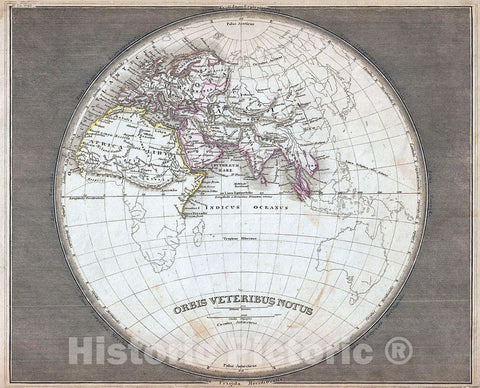 Historic Map : Meyer Map of The Ancient World (Europe, Africa, Asia), 1852, Vintage Wall Art